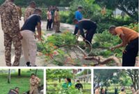 Kegiatan kurve tersebut dilaksanakan Selasa, 10 Februari 2026, dan diikuti oleh seluruh pegawai Badan Nasional Pengelola Perbatasan (BNPP) yang bertugas di PLBN Motamasin. (Foto-Ist)