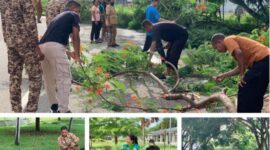Kegiatan kurve tersebut dilaksanakan Selasa, 10 Februari 2026, dan diikuti oleh seluruh pegawai Badan Nasional Pengelola Perbatasan (BNPP) yang bertugas di PLBN Motamasin. (Foto-Ist)