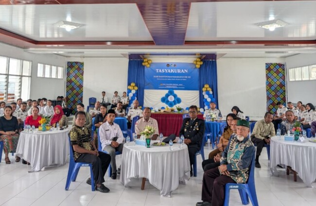 Rutan Kelas IIB Kefamenanu mengikuti kegiatan Tasyakuran secara virtual langsung dari Aula Rutan.(Foto-Ist)