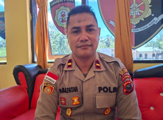 Kapolsek Malaka Barat IPDA Dony R. Alfatah. (Foto-red)