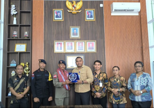 PLBN Motamasin Apresiasi Dengan dukungan dan kerjasama yang telah terjalin dengan sangat baik selama pelaksanaan tugas di Pos Motamasin.(Foto-Ist)