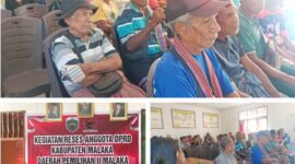 Anggota DPRD Fraksi PDI Perjuangan,  Ignasius Fahik A.Md, Lakukan Reses di Desa Rabasa. (Foto-red)