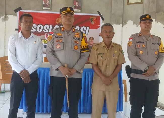 Polres Malaka Terus Lakukan Sosialisasi Cegah TPPO di Kabupaten Malaka . (Foto-red)
