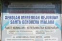 Papan Informasi SMK Santa Genoveva Malaka. (Foto-Ist)