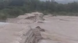 Pembangunan Bronjong di Desa Lamea Putus Total. (Foto-Ist)