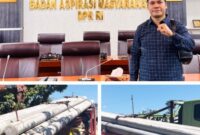Anggota DPRD NasDem Agerius Agustinus Bria S.H.,MH, Berhasil Memperjuangkan Tiang Listrik,  Untuk Masuk di Desa Waderok, Kecamatan Weliman. (Foto-Ist)