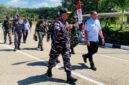 PLBN Motamasin, Menerima Kunjungan Kerja Wakil Komandan Daerah Angkatan Laut (Wadan Koarmada) VII, Brigjen TNI Mar Nawawi
 (Foto-Ist)