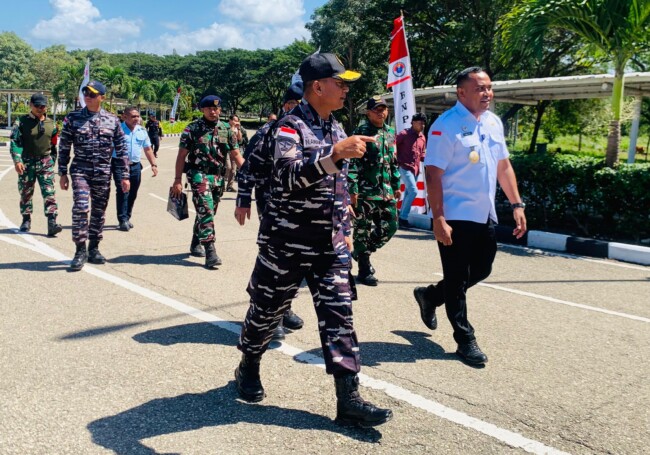 PLBN Motamasin, Menerima Kunjungan Kerja Wakil Komandan Daerah Angkatan Laut (Wadan Koarmada) VII, Brigjen TNI Mar Nawawi
 (Foto-Ist)