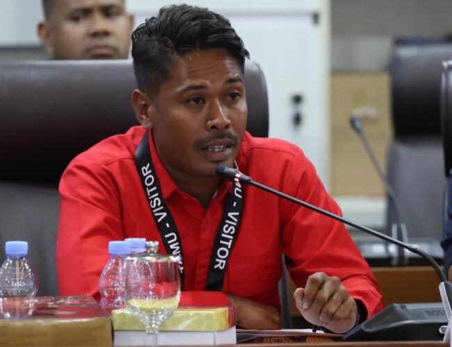 Anggota DPRD Malaka. Sekaligus Ketua Fraksi PDI Perjuangan, Paskalis Wandelinus Nahak. (Foto-Ist)
