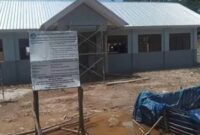 Kasus Proyek Revitalisasi SMPN Numponi, Yang Belum Tuntas Dikerjakan. (Foto-Ist)