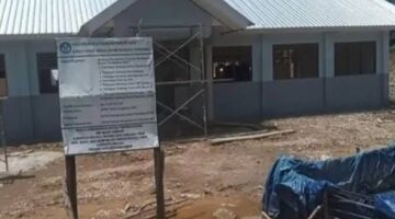 Kasus Proyek Revitalisasi SMPN Numponi, Yang Belum Tuntas Dikerjakan. (Foto-Ist)